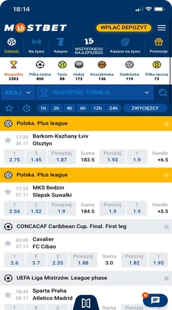 Aplikacja Mostbet na Androida i iOS 